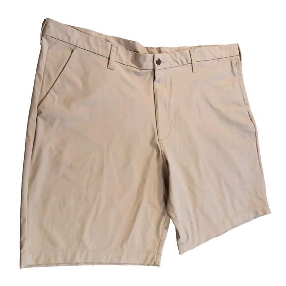 Swisstech Other - Swisstech Men's Khaki Stretch Comfort 5 Pocket 1 Zip‎ Flat Front Shorts Size 42